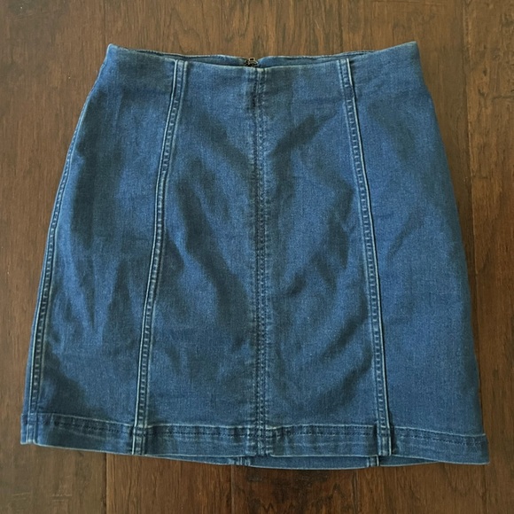 Free people denim skirt size 6 - Picture 1 of 6